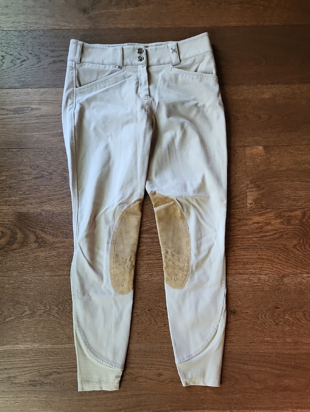 Tredstep Solo Ireland Riding Pants 28R Tan Cropped Equestrian
